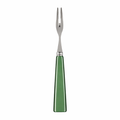 Set of 4 Cocktail Forks with Green Acrylic Handles – Stainless Steel