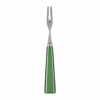 Set of 4 Cocktail Forks with Green Acrylic Handles – Stainless Steel