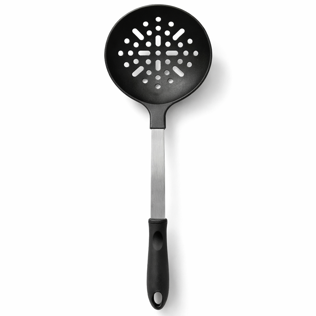 Non-Scratch Skimmer Spoon – Heat-Resistant Slotted Ladle – 13.25
