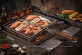 Folding Grilling Basket – Easy Flip Design for Vegetables, Fish & Shrimp