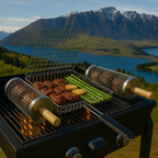 Folding Grilling Basket – Easy Flip Design for Vegetables, Fish & Shrimp
