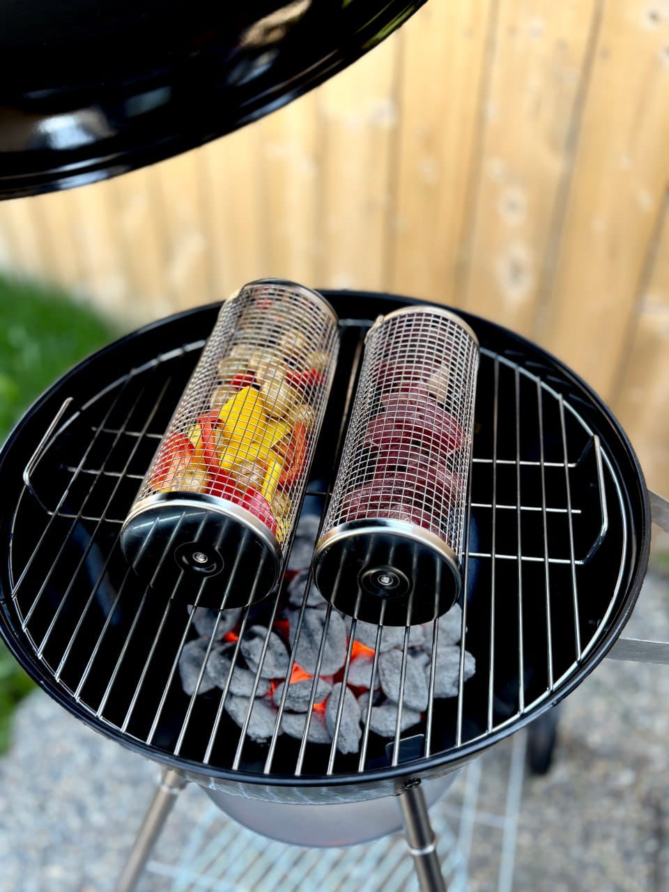 Stainless Steel Grill Basket for Small Foods – BBQ Grill Accessory for Even Cooking