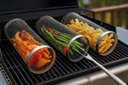 Rolling Grill Basket for Even Cooking – Stainless Steel Mesh Grill Accessory