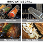 Rolling Grill Basket for Even Cooking – Stainless Steel Mesh Grill Accessory