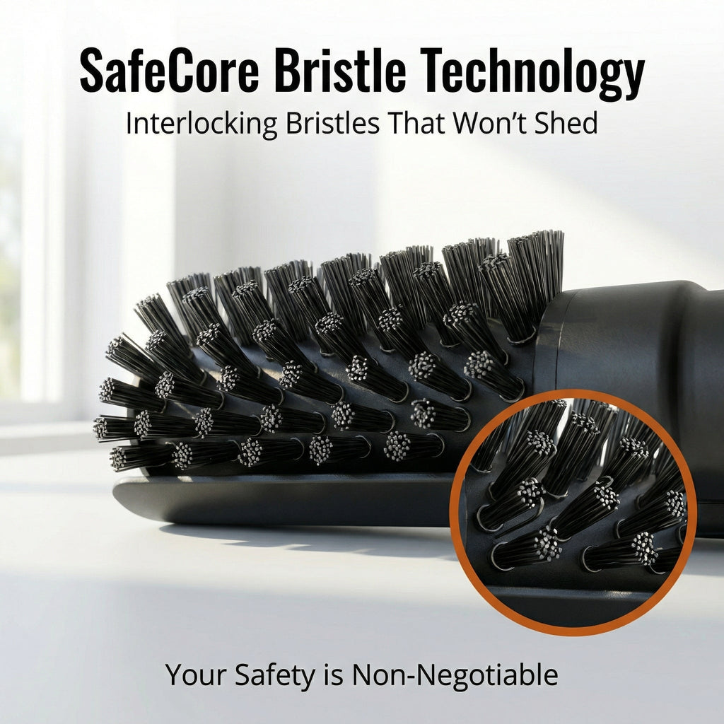 Cordless Electric Grill Brush with Adjustable Angle, 3-Speed Power Motor & Stainless Steel Head - Rechargeable, 90-Min Runtime, Waterproof Grill Cleaner for BBQ Grates & Griddles