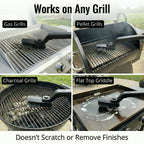 Cordless Electric Grill Brush with Adjustable Angle, 3-Speed Power Motor & Stainless Steel Head - Rechargeable, 90-Min Runtime, Waterproof Grill Cleaner for BBQ Grates & Griddles