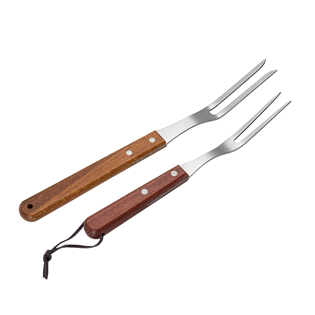 Carving Forks Stainless Steel Meat Fork with Wooden Handle Cooking Fork BBQ Fork Grill Fork Steak Fork for Kitchen Roast