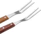 Carving Forks Stainless Steel Meat Fork with Wooden Handle Cooking Fork BBQ Fork Grill Fork Steak Fork for Kitchen Roast