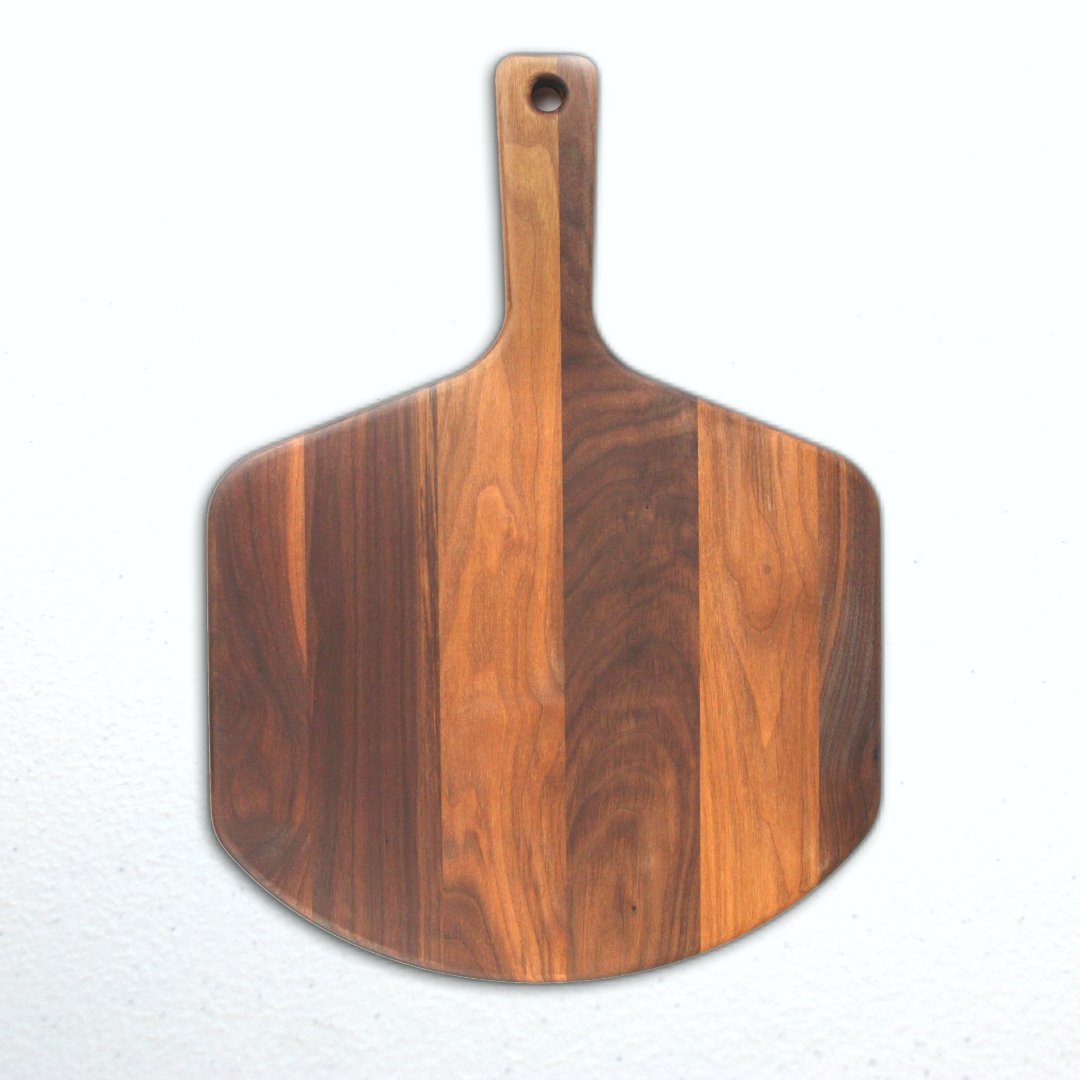 Walnut Wood Pizza Peel and Serving Board for Kitchen Use