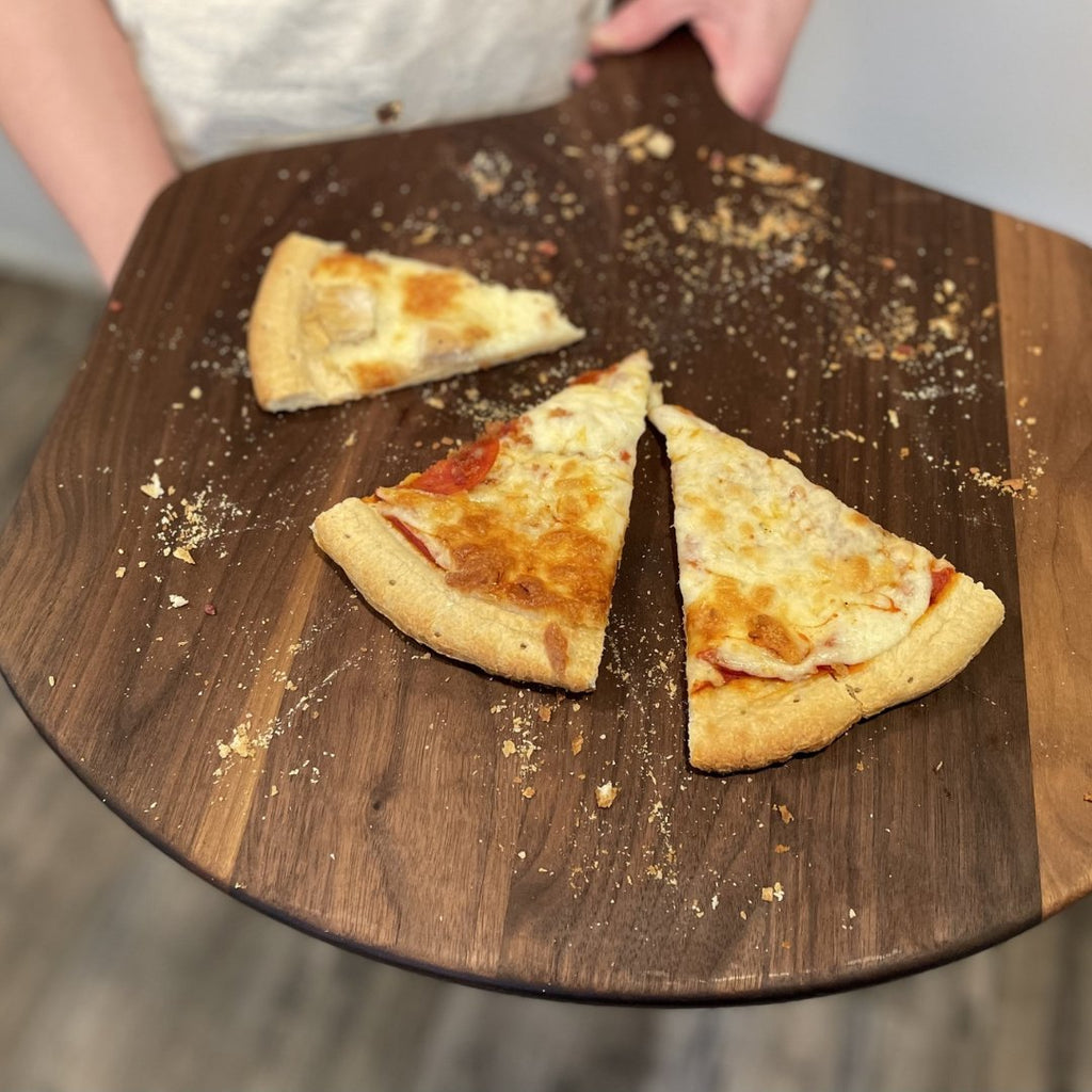 Walnut Wood Pizza Peel and Serving Board for Kitchen Use